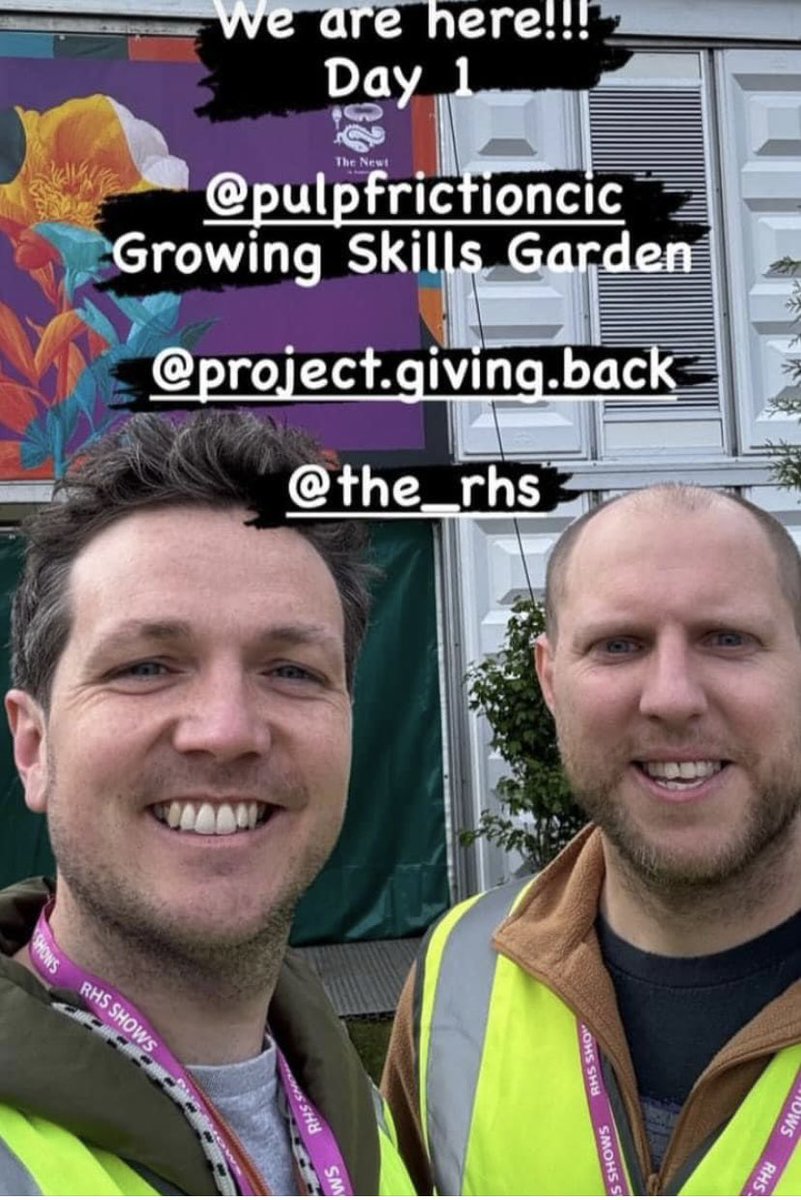 The wonderful Will & Tin-Tin have begun building our #RHSChelseaFlowerShowGarden! #ProjectGivingBack #DutchLandscapeArchitects #LearningDisability #Inclusion #GrowingTogether