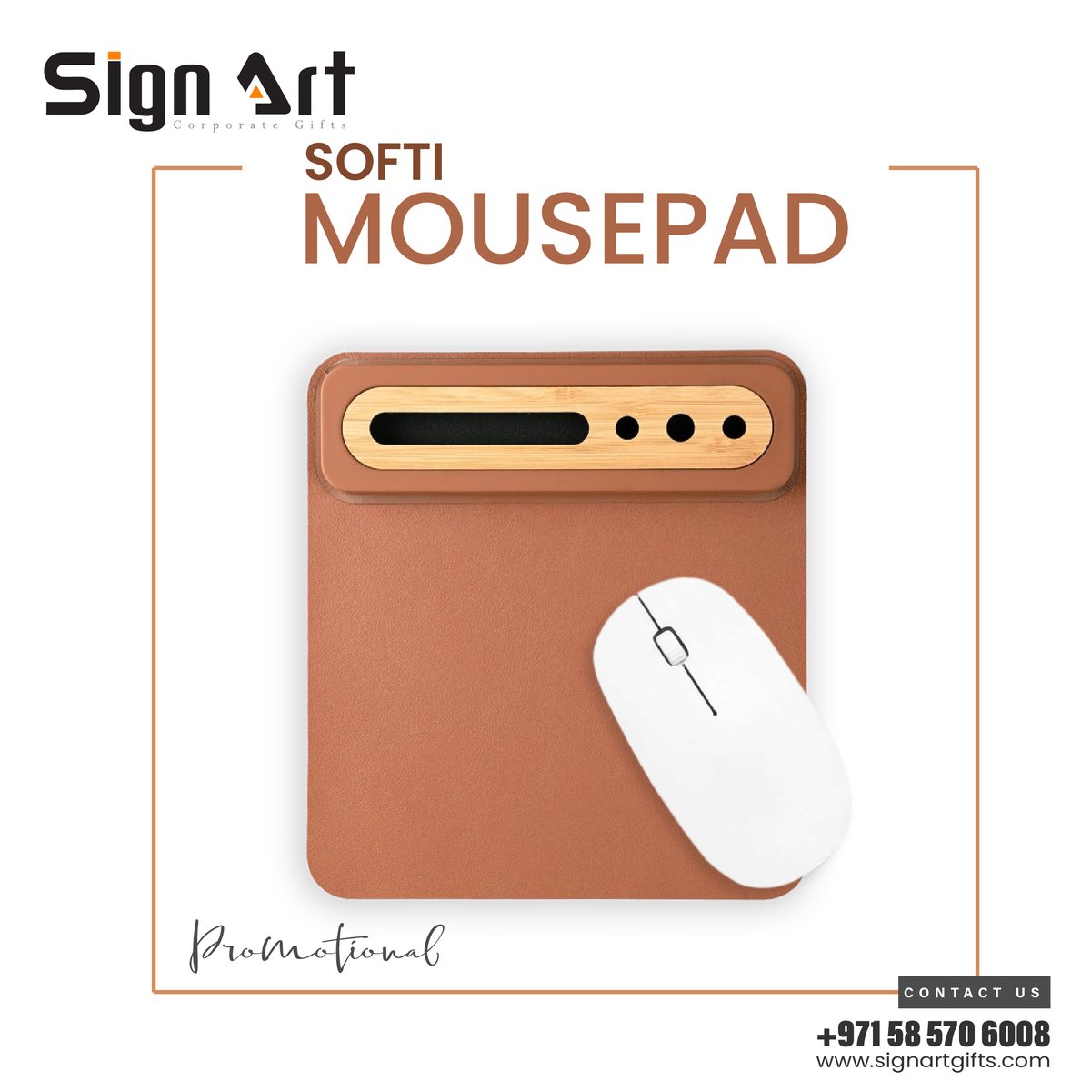 SOFTI MOUSEPAD
WhatsApp: 058 570 6008

Learn more: signartgifts.com

#customized #customizedgifts #promotionalproducts #Mousepad #brownmousepad #sublimationprinting #promotionalgifts #giftsindubai #officebranding #printingservices #dubaiprinting #giftsupplie