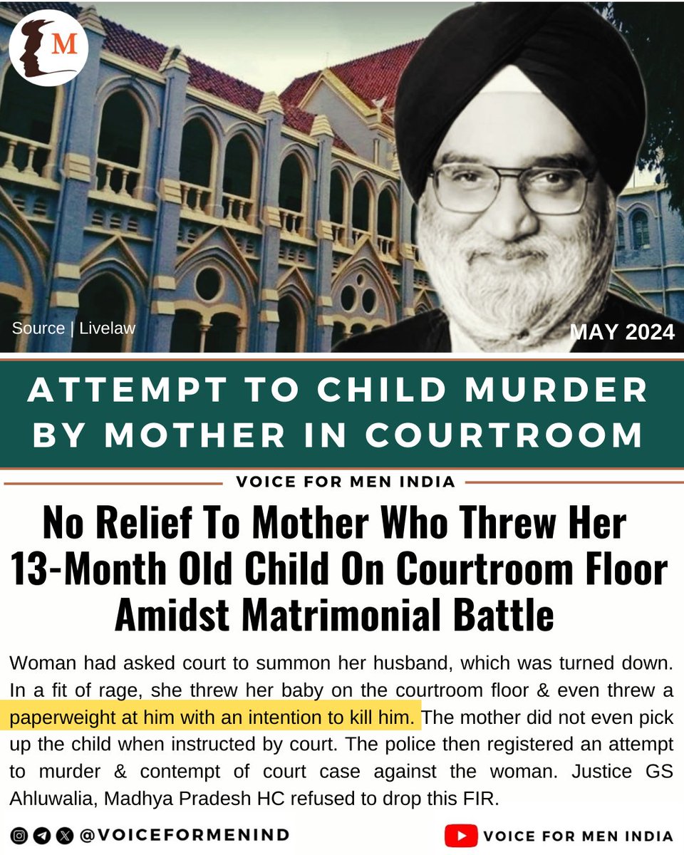 A mother threw her 13-month old baby in the courtroom, threw paperweight at him (fortunately missed the child)...

....because the Judge refused to summon her husband in matrimonial case

#CrimeHasNoGender