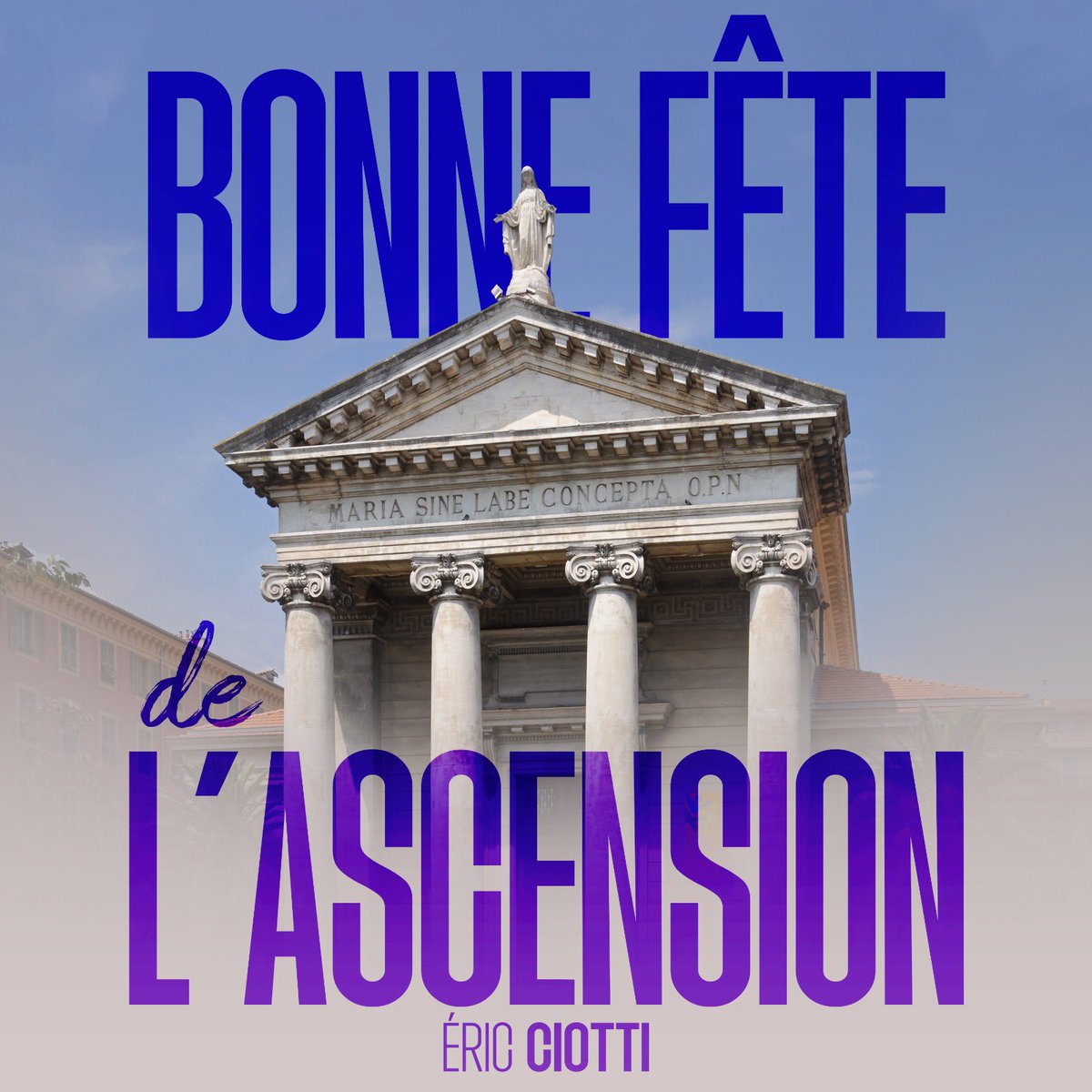 Je souhaite une belle fête de l'#Ascension à tous les chrétiens ! Ces fêtes sont fondamentales, elles nous rappellent qui nous sommes et quels sont les fondements de notre civilisation.