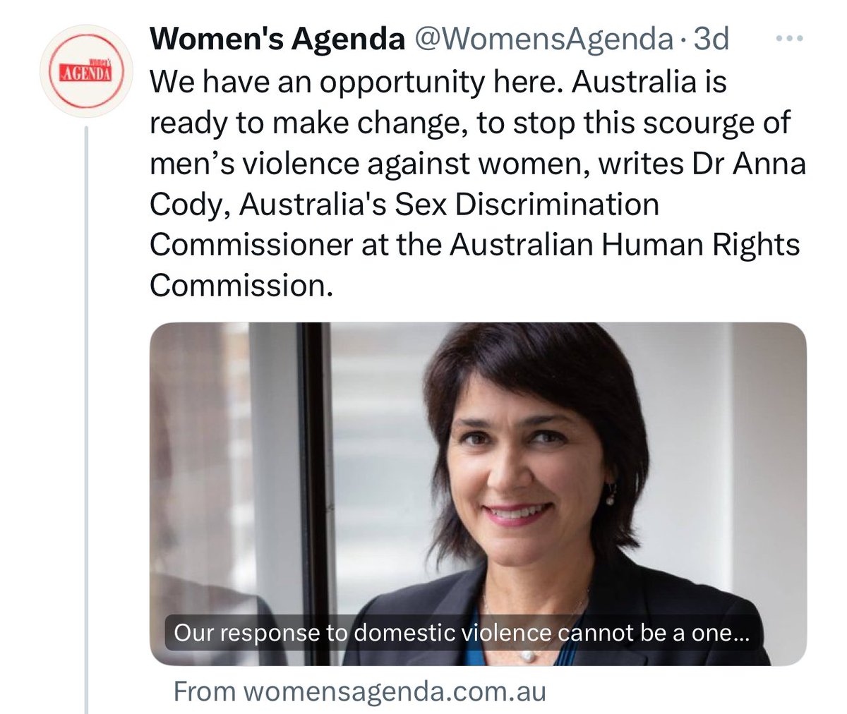 In Australia’s “what is a woman” court case of Tickle v Giggle, the sex discrimination commissioner is on the side of the man, not my side, and I am the woman. Abuse against woman comes in lots of different forms. Punishing us for not believing men are women is one of them.