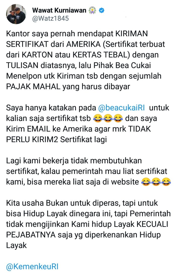 HALLO @beacukaiRI 'Gagal Maning Gagal Maning!! Tapi jangan khawatir, masih banyak WNI yg bekerja di luar negeri. Siapa tahu kaaaaaan? Ingat...Kegagalan adalah sukses yg tertunda! Wkakkakakakkak..!' #Ngik #Ngik