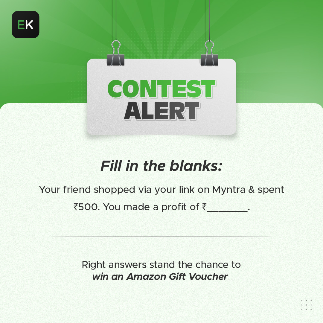 #ContestAlert
Hint: 'Spend' some time on our app to get the right answer!

Steps:
✅Follow us on Twitter
✅Tag 3 friends
✅Like & RT this post 
.
.
.
#EarnKaro #KamaiPakkiHai #Contest #Contestgiveaway #contestalertindia #GiveawayAlert #Giveaways
