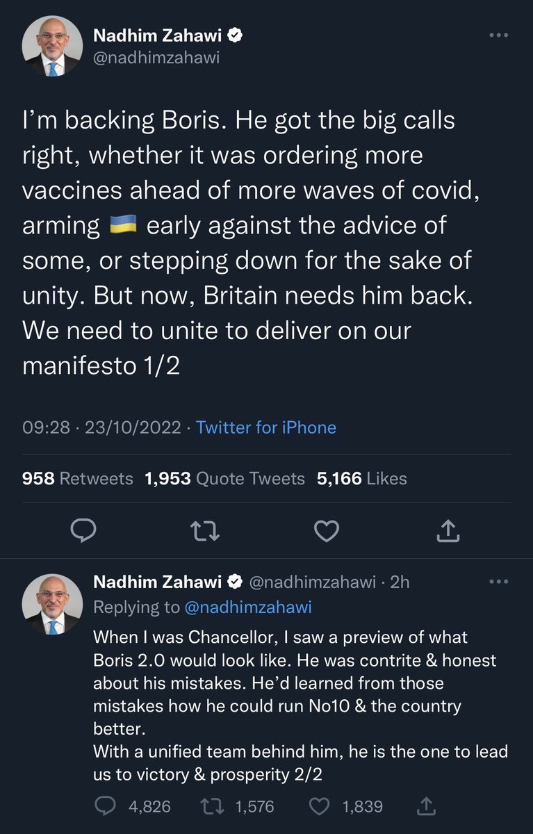 A quick reminder of Nadhim Zahawi’s principles… three months apart.