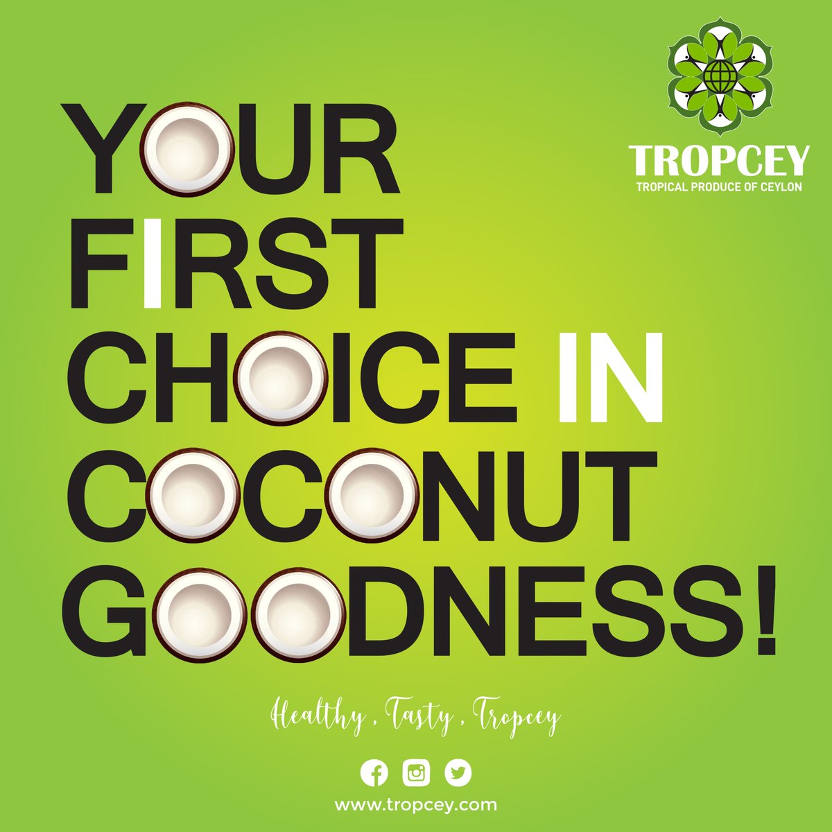 Your First Choice In Coconut Goodness... 😊🥥
#FirstChoice #coconutgoodness #tropceyexport #madeinsrilanka #coconutoil #coconutwater #coconutmilk #coconutchips #coconut #coconutproducts #coconutindustry #tropical