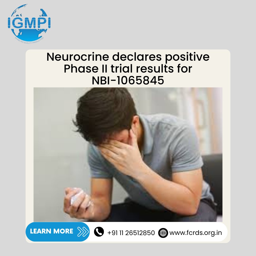 syedabbas_'s tweet photo. Neurocrine declares positive Phase II trial results for NBI-1065845

https://t.co/eBBjfQU361
#Neurocrine #Phase2Trial #ClinicalTrialResults #igmpi #fcrds #delhi #india #NBI1065845 #MedicalResearch #DrugDevelopment #HealthcareInnovation #NeurologicalDisorders #HealthcareNews https://t.co/qiM2W19jVy