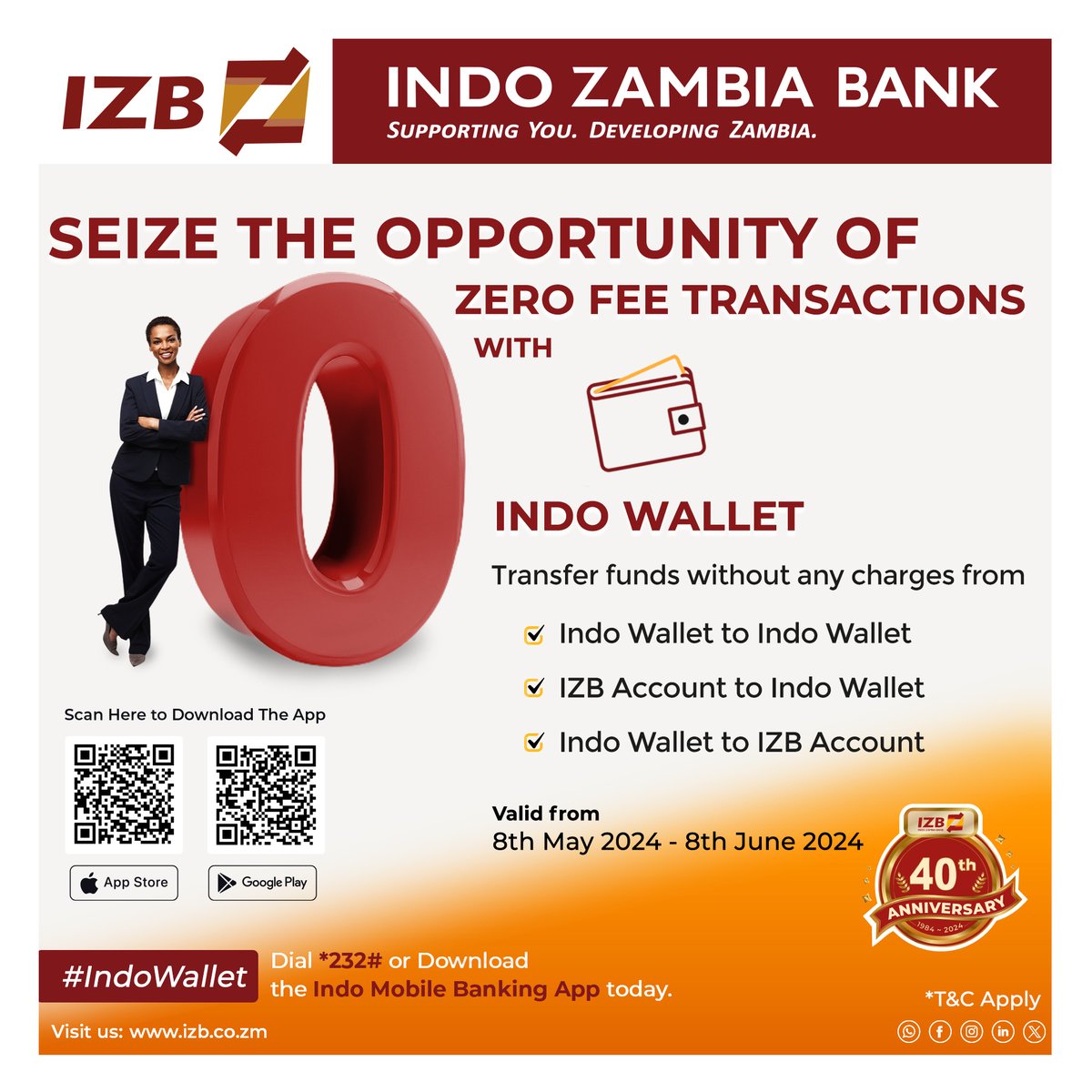 Zero fees, endless possibilities! Make the most of fee-free transactions  with an Indo Wallet Account! Transfer funds hassle-free from Wallet to IZB  Account and vice versa. #IndoWallet #IZB #NoTransactionFees #ZeroFees  #FeeFreeTransactions ..., image size:1200x1200