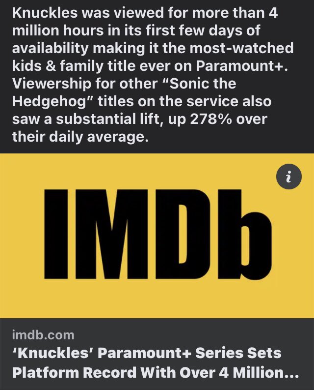 Have you seen the biggest movie 🍿 of the year yet ???? #knuckles👊🏽 for the win 🏆 @paramountplus @sonicmovie @crunkinc …. It’s stream time ..now let’s GO!!! 
imdb.com/news/ni6456616…

#stream #streaming #streamingnow #streaminglive #streamer #streamteam #explore #explorepage