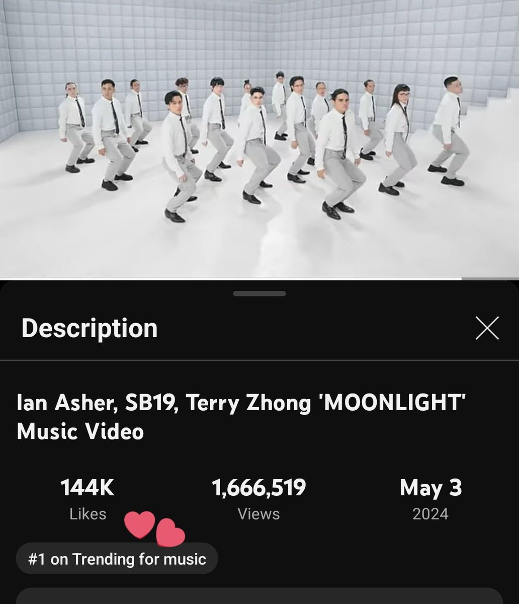 The #MOONLIGHT Music Video is now YouTube PH's #1 on Trending for music! 👏 Keep swimming, A'TIN! @SB19Official #SB19 #IanxSB19xTerry