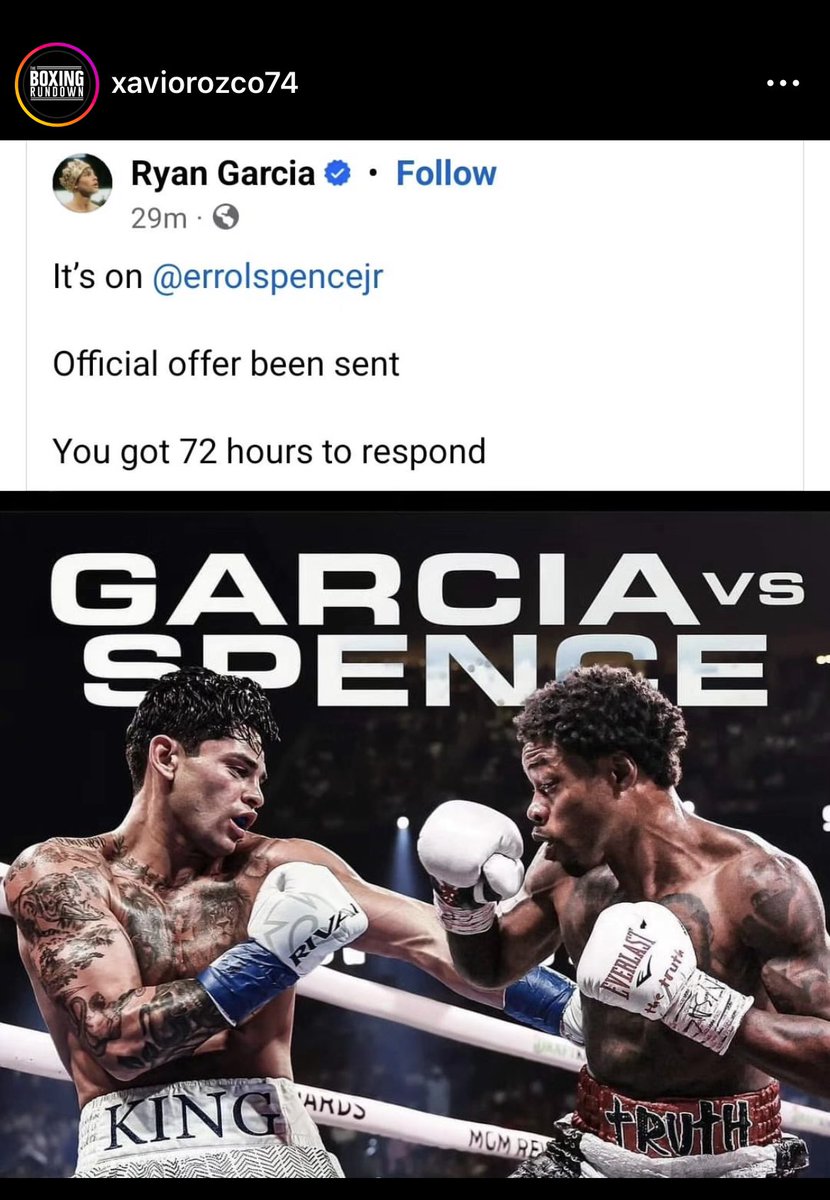 😮 thoughts? #GARCIASPENCE #boxing