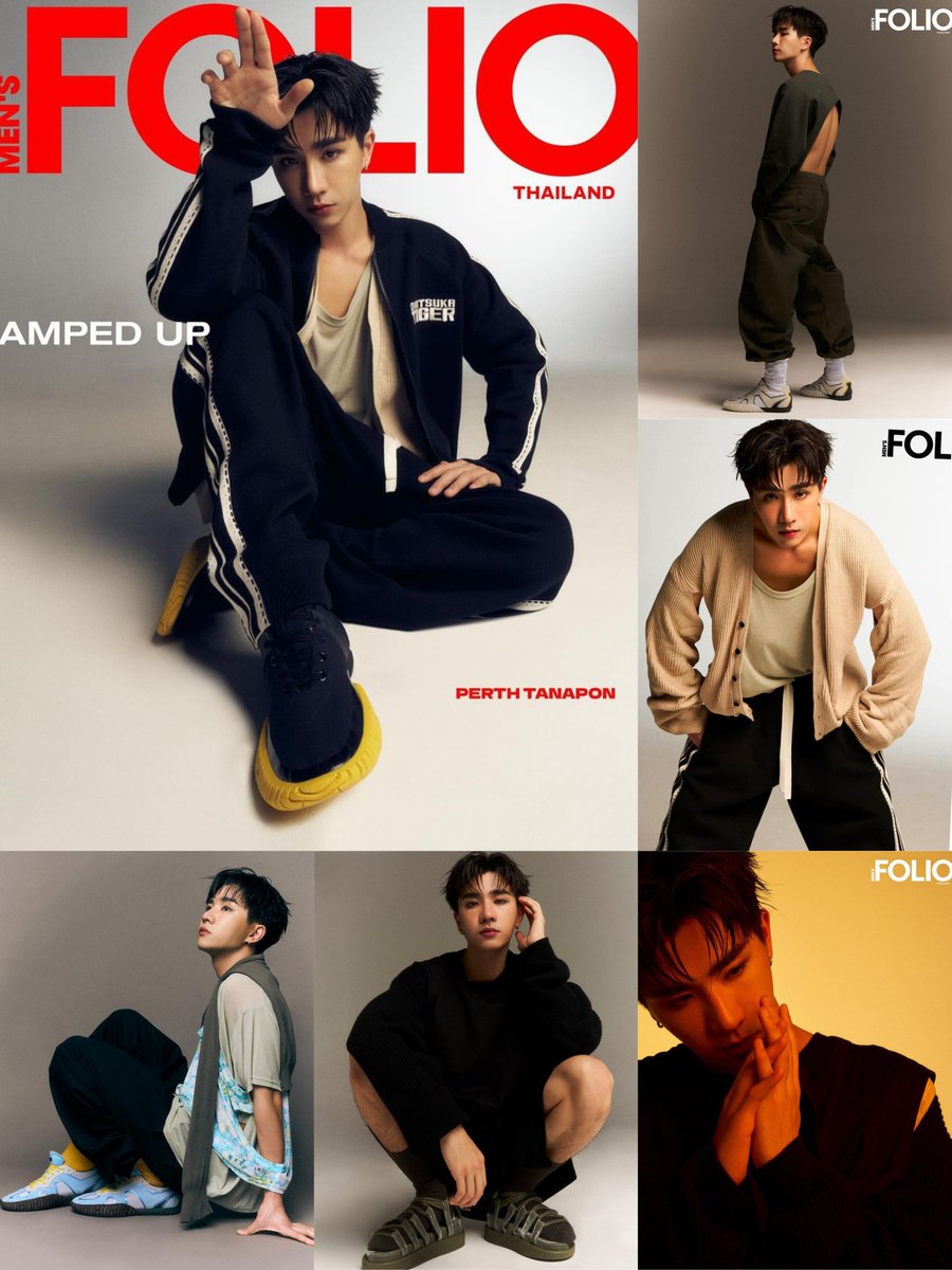 Perth Tanapon on Men's Folio Thailand magazine in styled with Onitsuka Tiger, A Japanese fashion brand Spring Summer 2024 collection. Handsomely model slayed ✨🔥 😎😍🖤 #PerthTanapon #KDPPE #MensFolioThailandMay2024 #MensFolioThailand #MensFolioTh #OnitsukaTigerTH