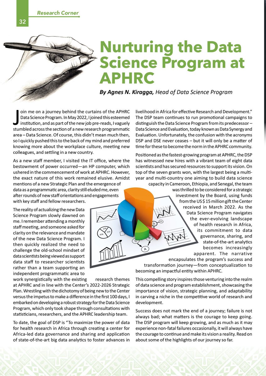 About two years ago, our Data Science program was a dream, on paper. It's been amazing to watch how this dream has been translated into reality under the leadership of <a href="/agnes_kiragga/">AgnesKiragga</a>  into our fastest growing program, focused on strengthening the data ecosystem in Africa.
More 👇