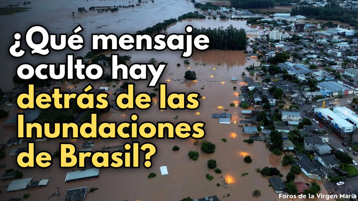 🎬 ¡Misterio Revelado! El Mensaje Oculto detrás de las Inundaciones en Brasil Ver video 👉 youtu.be/oMox6ll51wY