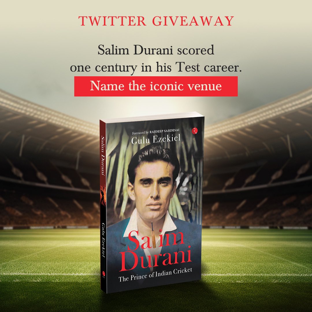 #GiveawayAlert Here's your chance to win a free copy of Gulu Ezekiel's latest #SalimDurani. Answer the question in the comments and three lucky winners stand to get an author signed copy of the book! @gulu1959 #Cricket #SalimDurani #cricketfans #booklovers #BooksWorthReading