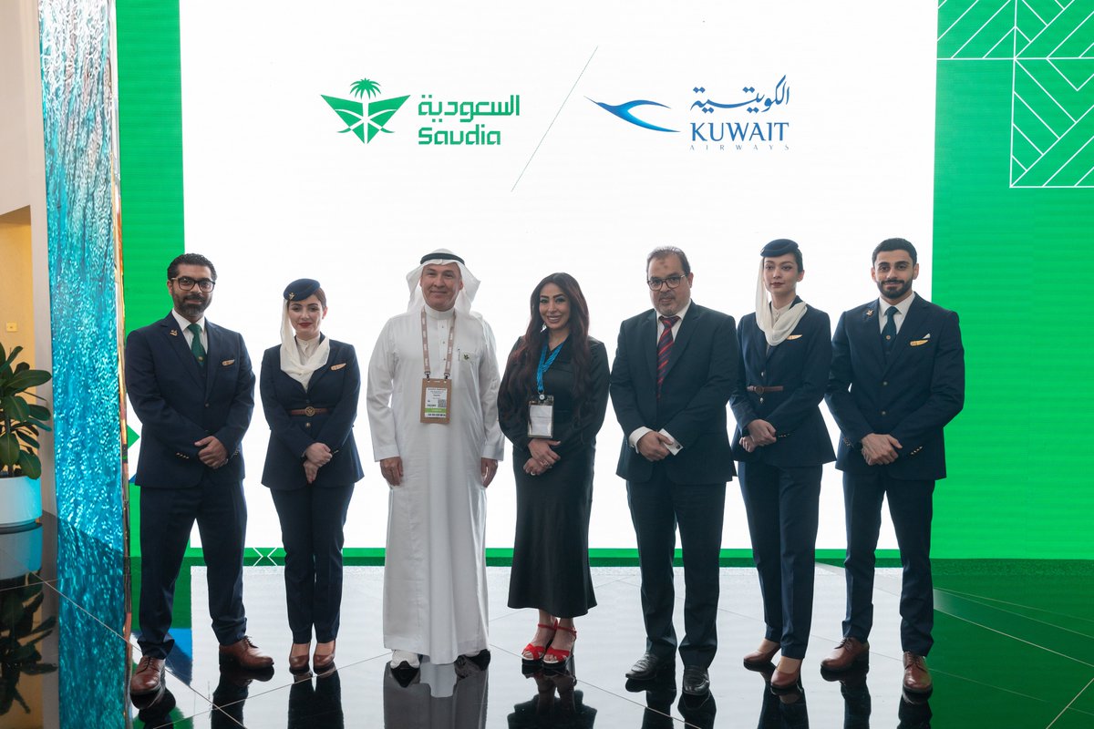 #Saudia strengthened the codeshare agreement with @KuwaitAirways at the #ATM2024 in Dubai. This agreement highlights the commitment to enhancing guest experiences and expanding our flight network.