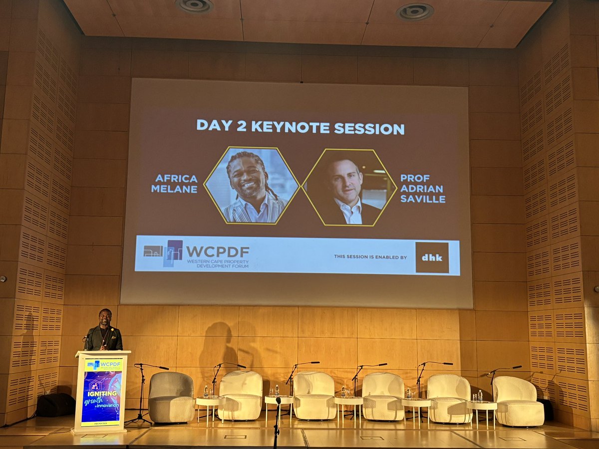 Day 2 of the 11th annual @WCPDFconference at the CTICC with MC, @AfricaMelane. 

Keep an eye on our feed today for industry updates and insights. 

#WCPDF2024 #propertydevelopment #builtenvironment #construction