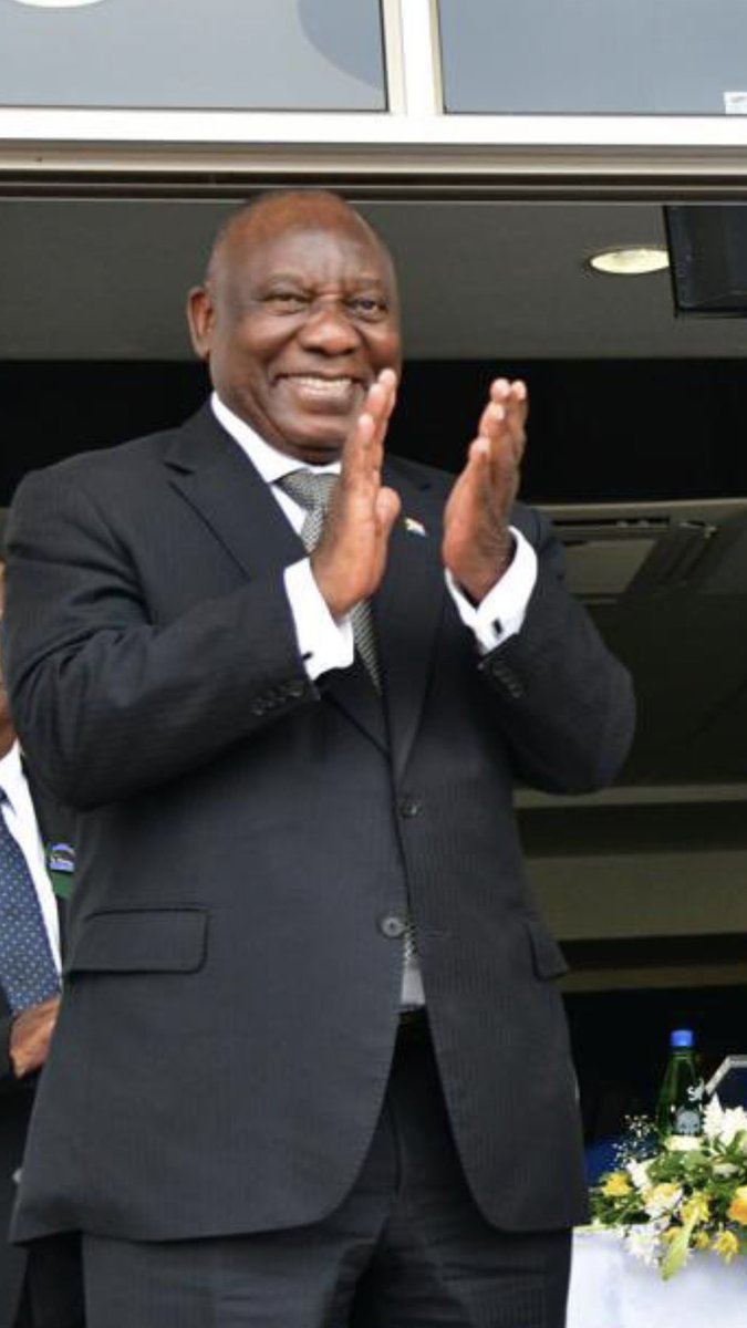Calm and collected and I never saw him angry and I ever saw him im parliament getting angry and tell Malema to shut up. That is President for you calm and collected.  Viva President Matamela Ramaphosa Viva. Sihamba nawe President.