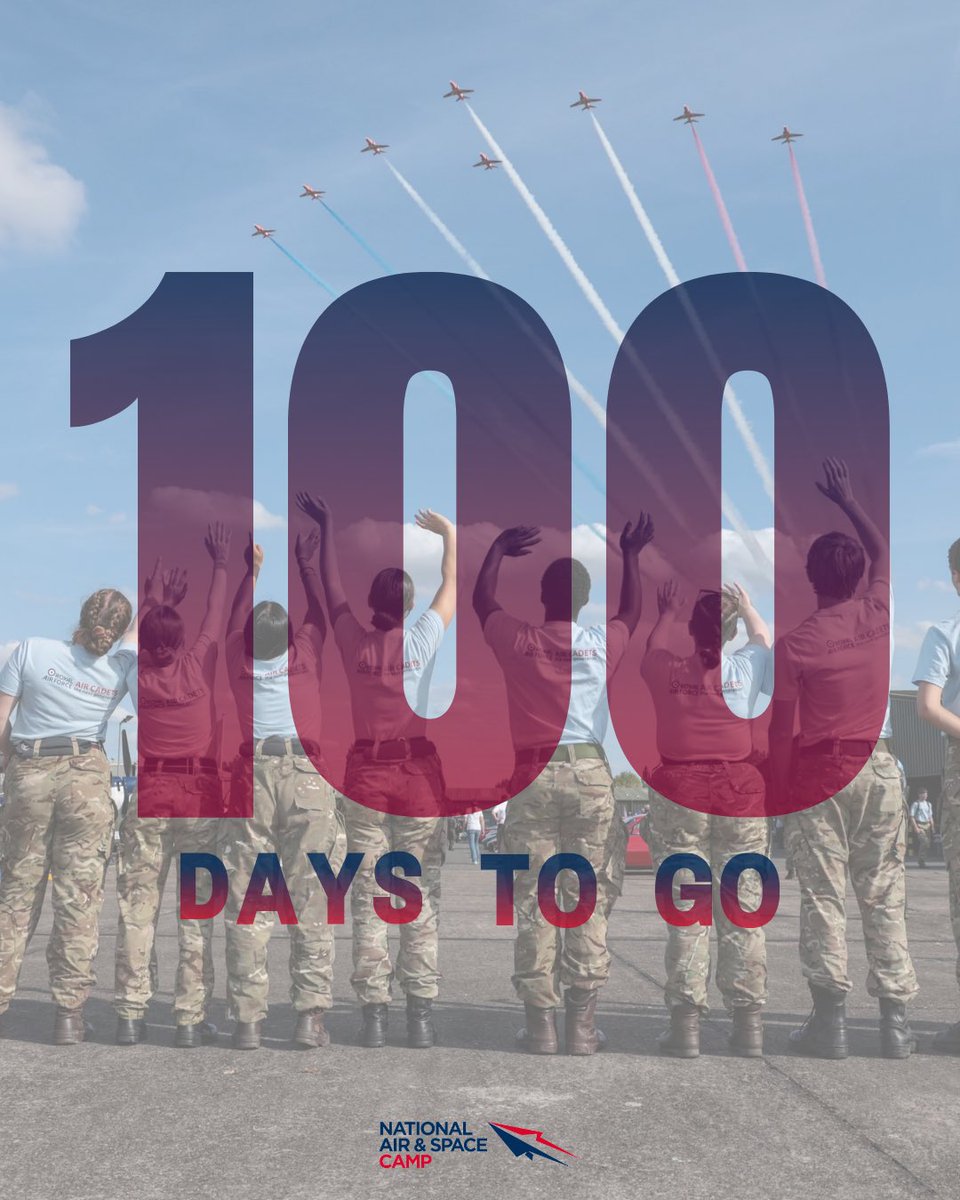 Is anyone else starting to get excited for #AirAndSpaceCamp 2024? It’s 100 days until we start welcoming cadets from across the UK to one of the @aircadets flagship camps. Coming along? Keep an eye out for the joining instructions in the next few weeks. #aircadets #whatwedo