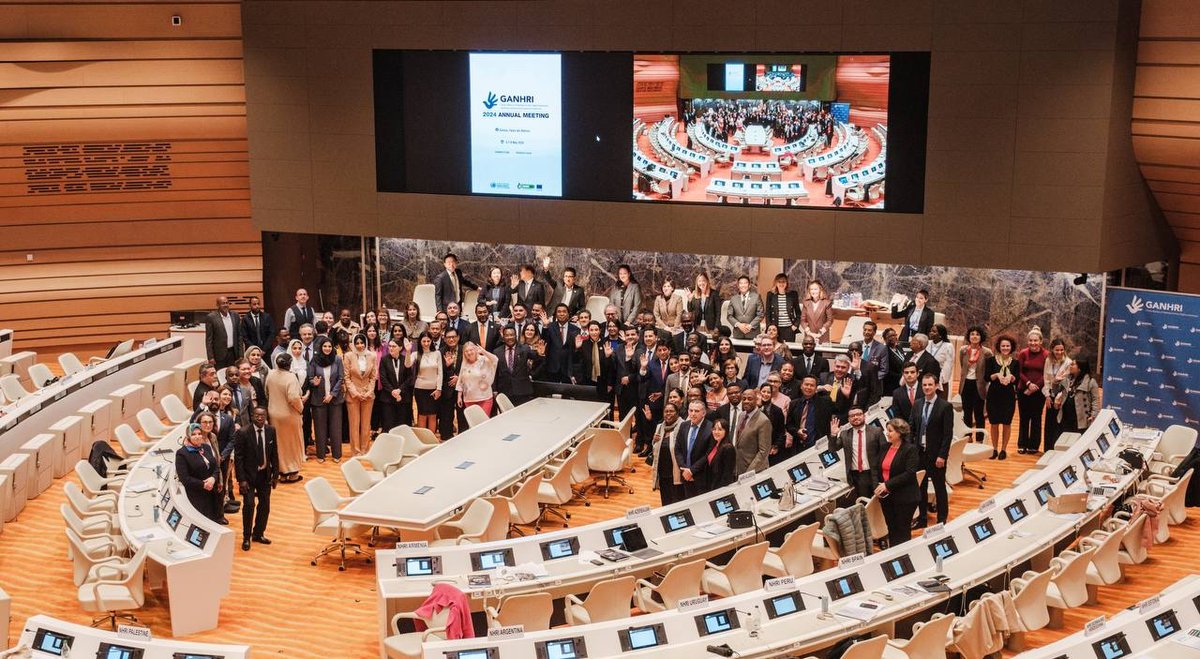 Ganhri1's tweet photo. Thank you, Merci, Gracias, شكراً to all +250 participants who inspired & encouraged us with their committed work for #HumanRights. We look forward to supporting you and continuing our collaboration in 2024
https://t.co/JtcB5PnhTB
#StrongNHRIs #PartnersForGood https://t.co/V4CoYImR1o