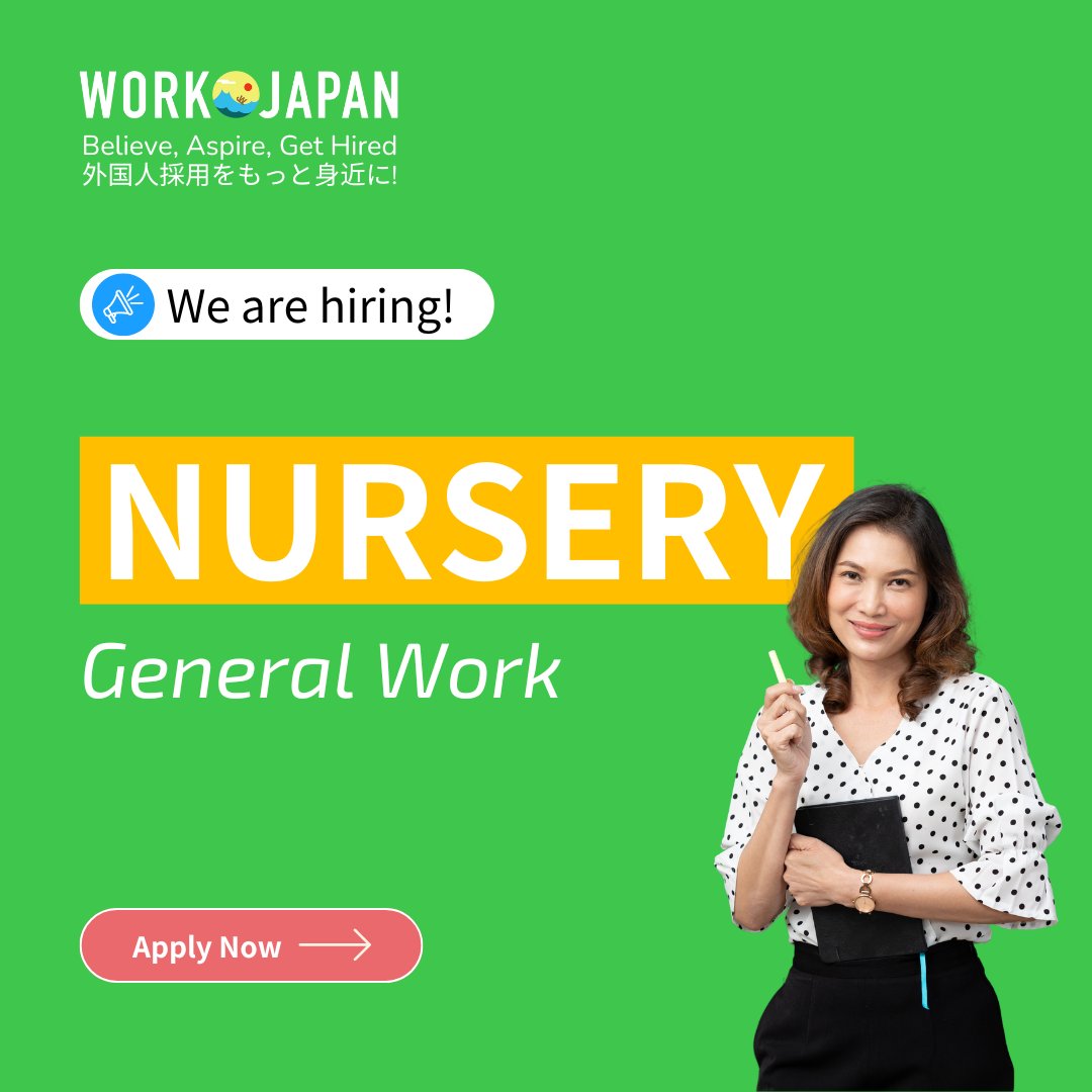 💸 Earn ¥1,250/hour Mizonokuchi Sta. (Kanagawa) 💸
workjapan.jp/jobs/nursery-g…
👷🏻‍♂️ Female preferred
🚕 Paid transport
🍊 Foreigner working
💸 Pay raise
#jobsearch #foreignerinjapan #jobhiring #japan #livinginjapan
