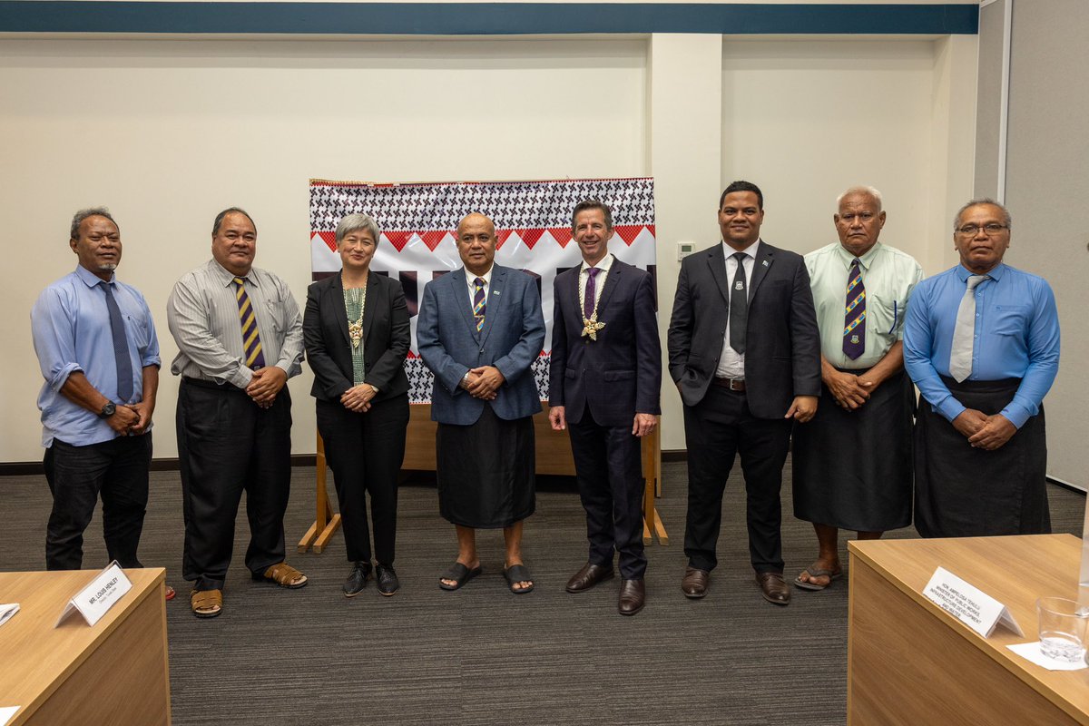 Australia and Tuvalu are working together as we bring the Falepili Union to life. Our joint statement and explanatory memorandum outline our shared vision of peace, security and sovereignty. I met Tuvalu’s cabinet to reiterate our support for Tuvalu and to plan next steps.