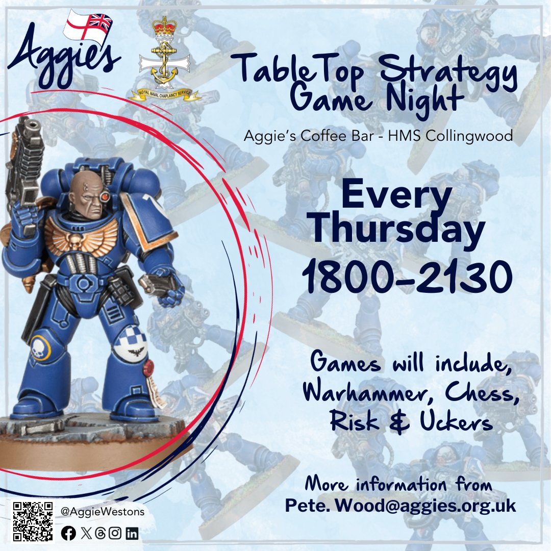 Join Pete for Games Night at HMS Collingwood Thursday - Table Top Strategy Games