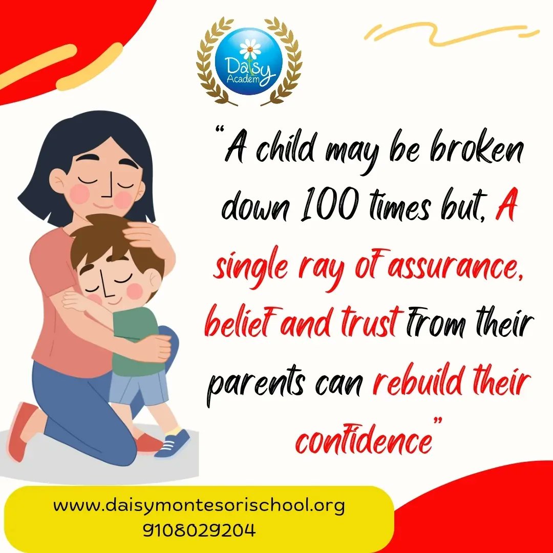Life is full of ups and downs, and setbacks are inevitable. Teach your child to bounce back from failures by analyzing what went wrong, learning from it, and trying again

#parenting #parentinglife #parentingtips 
#communicationiskey #daisymontessori #Childcare #childdevelopment