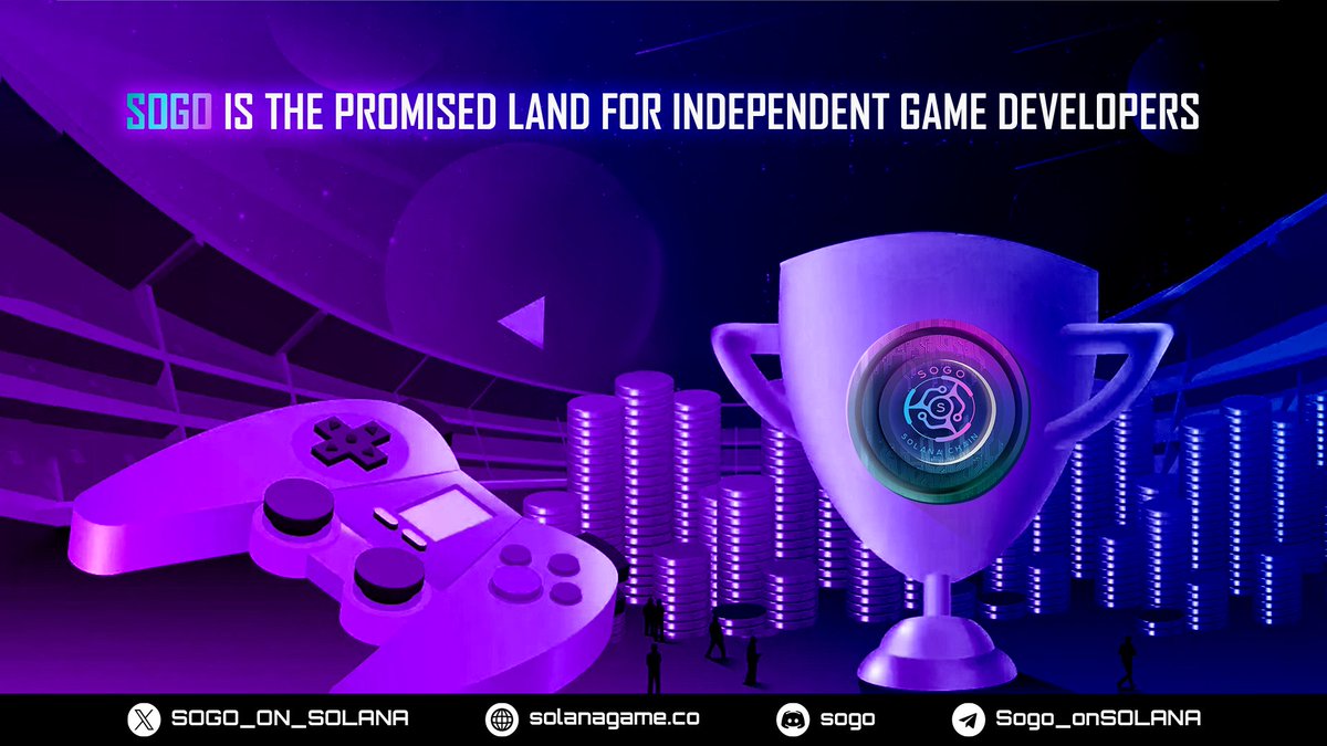 SOGO_ON_SOLANA's tweet photo. 👑SOGO is the promised land for independent game developers.

💥SOGO harnesses the power of the Solana blockchain to facilitate traditional gamers and game developers to seamlessly participate in Web3 Gaming.

👉At SOGO, you can raise funds and earn revenue in many ways: sell NFTs, sell tokens, participate in node operations...

Check it out 👇
https://t.co/Eotvv1I84C