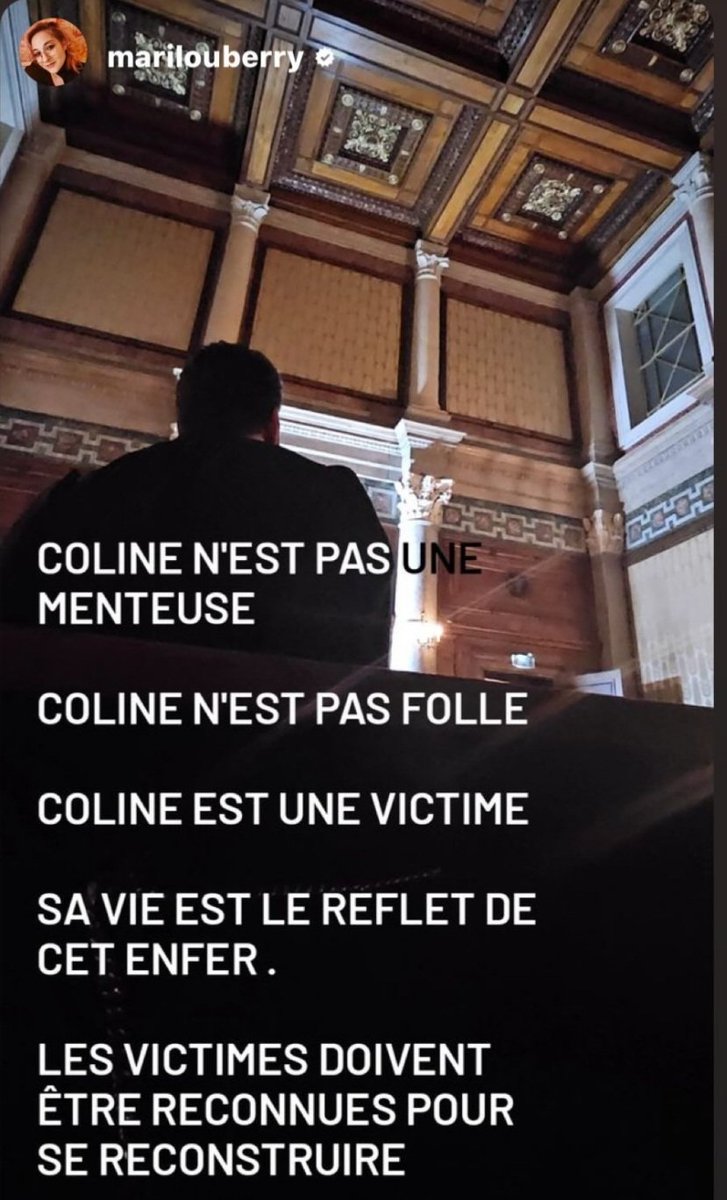 Témoignage de Marylou Berry ,procès #ColineBerry : bravo @justice_gouv ,@Enfance_gouv .
Ainsi documenté et médiatisé le sort que la #justice française réserve aux victimes d'#inceste.
Les broyer.
Protéger les prédateurs.
Qui portera plainte malgré votre comm' mensongère ?