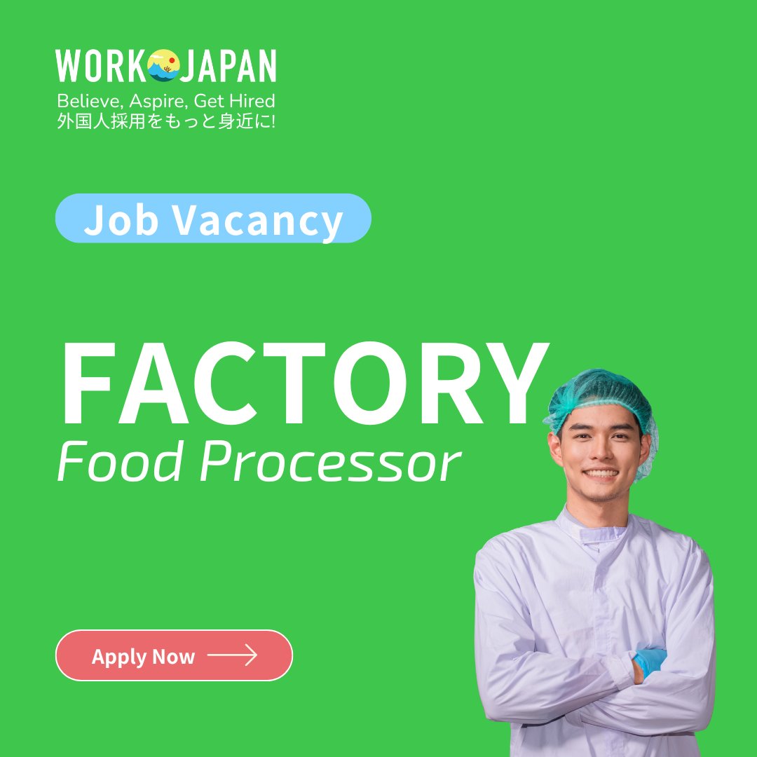 💸 Earn ¥1,200/hour Minamikurihashi Sta. (Saitama) 💸
workjapan.jp/jobs/factory-f…
👨‍🚒 Female preferred
✅ Foreigner working
🌸 NO CV OK
🚕 Paid transport
#jobsearch #foreignerinjapan #jobhiring #japan #livinginjapan
