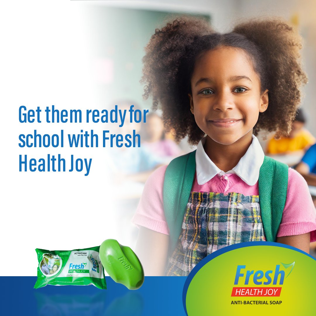 School days are full of adventures, but also germs. Protect the little ones with Fresh Health Joy antibacterial soap. #UnitedRefineriesLimited #FreshHealthJoy