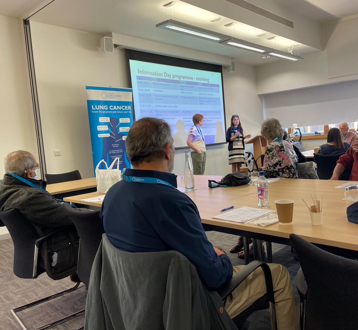 Meeting people living with #lungcancer and hearing their views is so important to us to make sure we are #patientcentered in our approach. Thanks @Roy_Castle_Lung for having us at the Information Day and everyone there for sharing your views and making us welcome. #PatientCare