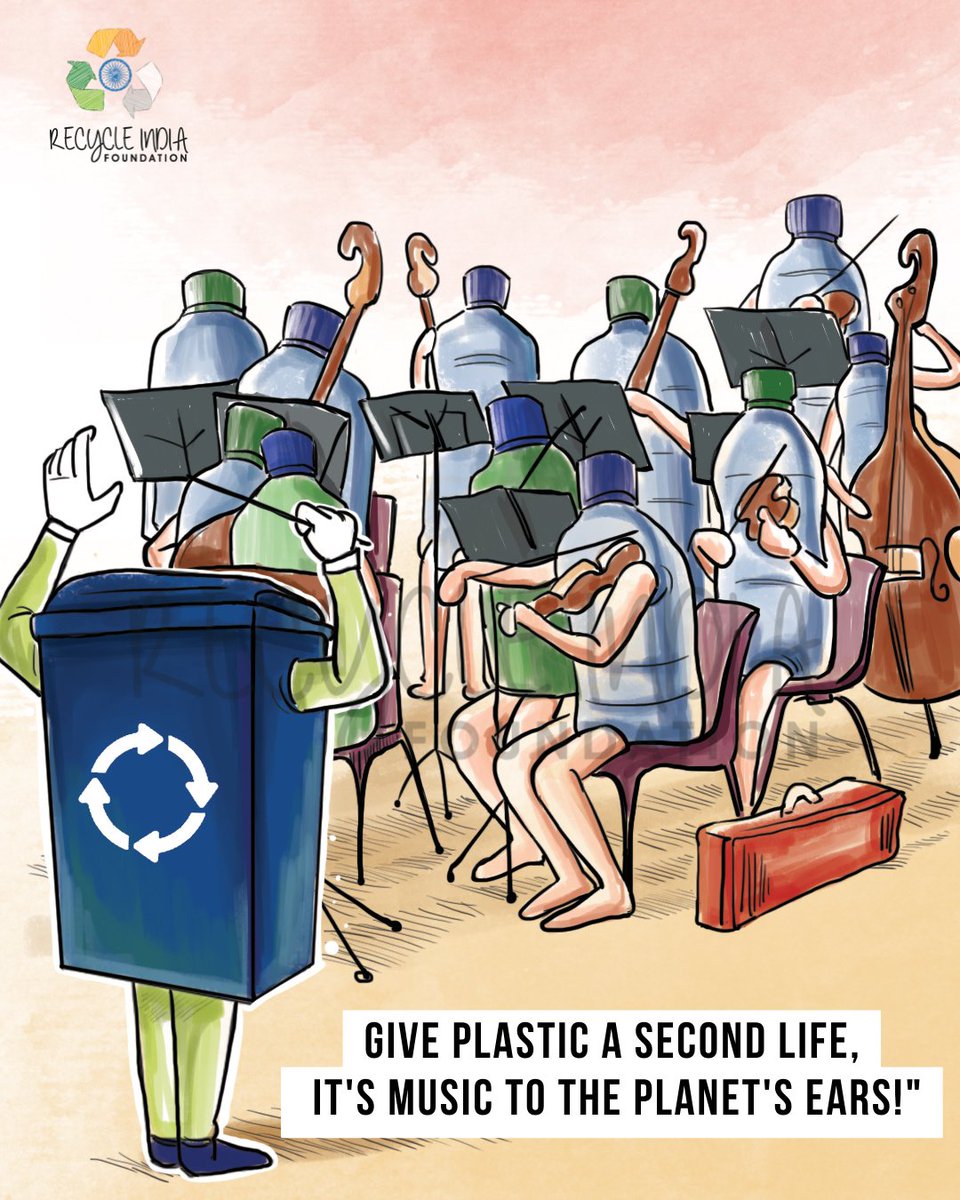 Give Plastic waste a second life! It's music to the planet's ears! #RecyclingMatters #recyclingplastic