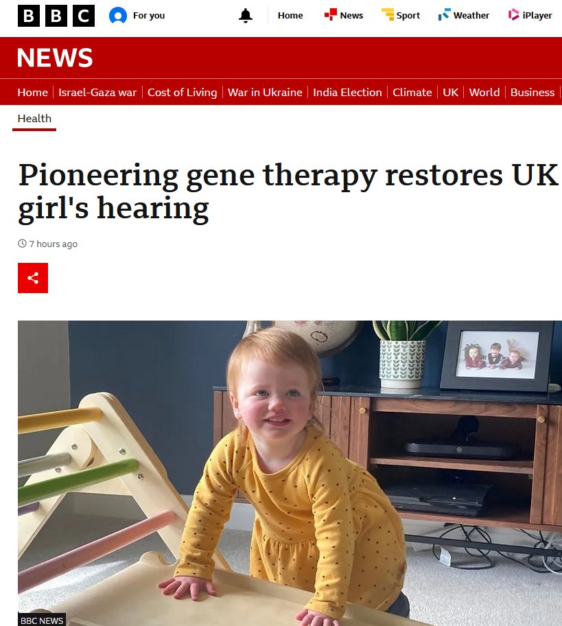 And here's <a href="/BBCNews/">BBC News (UK)</a> also celebrating Deaf Awareness week and deaf people.  Imagine if all the news outlets ran a story a gay cure / conversion therapy the day of Pride or something.  However, apparently it is fine to do for deaf people.

bbc.co.uk/news/health-68…