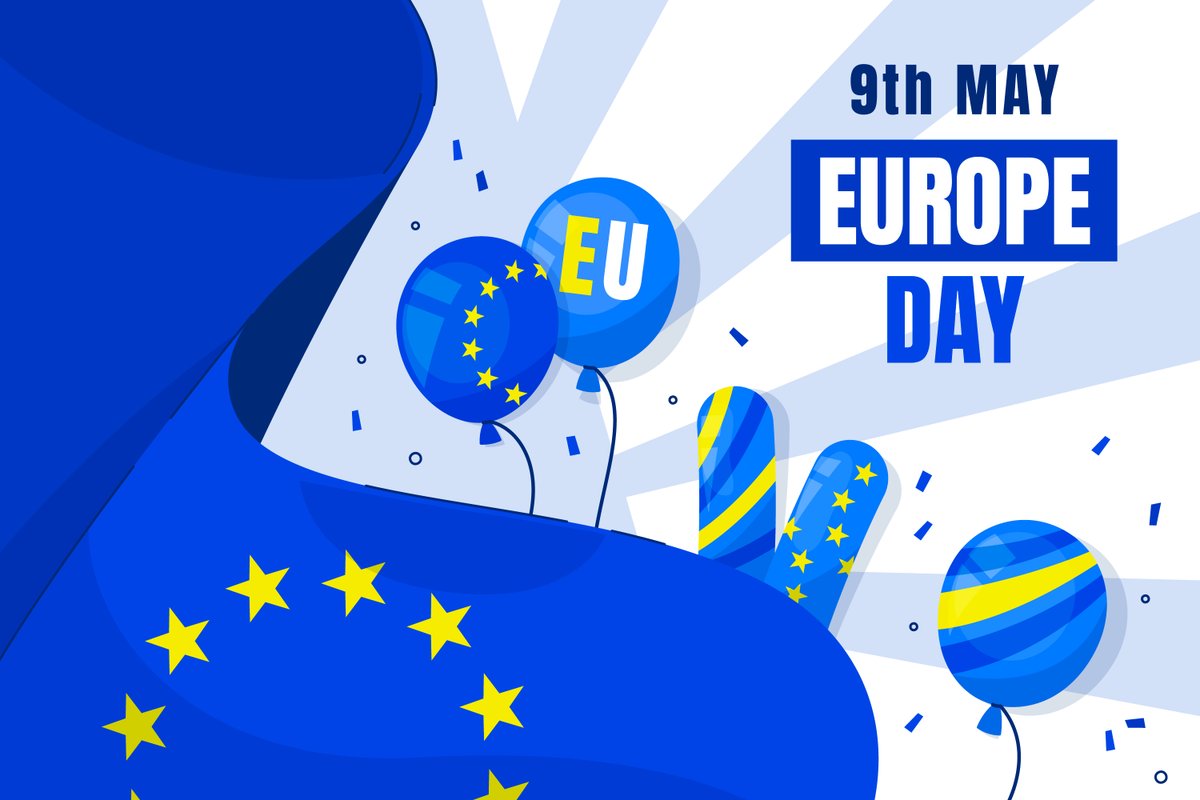 🎉Happy Europe Day! 🇪🇺
Today we celebrate the anniversary of the Schuman Declaration presented in 1950. Europe Day continues to symbolise the EU's commitment to democracy, diversity and unity. It reminds us of the values we share and the importance of working together. 🤝