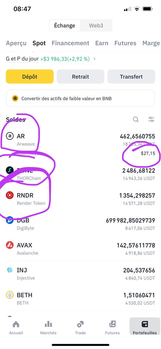 RodolpheSteffan's tweet image. Ça c’est le petit compte que je gère pour mes gosses.

On ne pourra pas dire que je ne fais pas exactement la même chose que je vous répète depuis des semaines.

À savoir les #Cryptos que j’ai achetées à nouveau lors du retour sur les moyennes mobiles hebdomadaires !

Good luck…