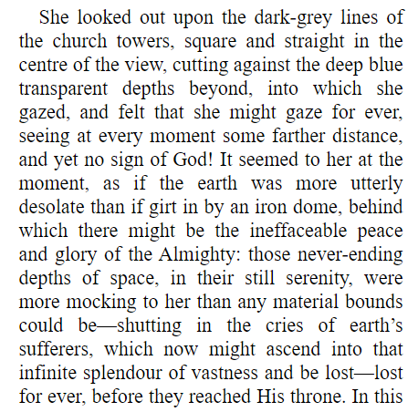 some morning religious despair (from 'North and South', Elizabeth Gaskell)