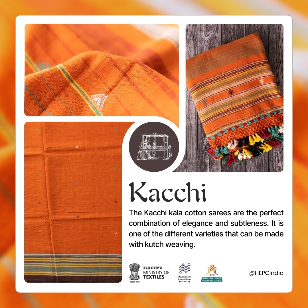 Kacchi. Handlooms of India. 

Credit: @_amounee_ 

#myhandloommypride #weavesofindia