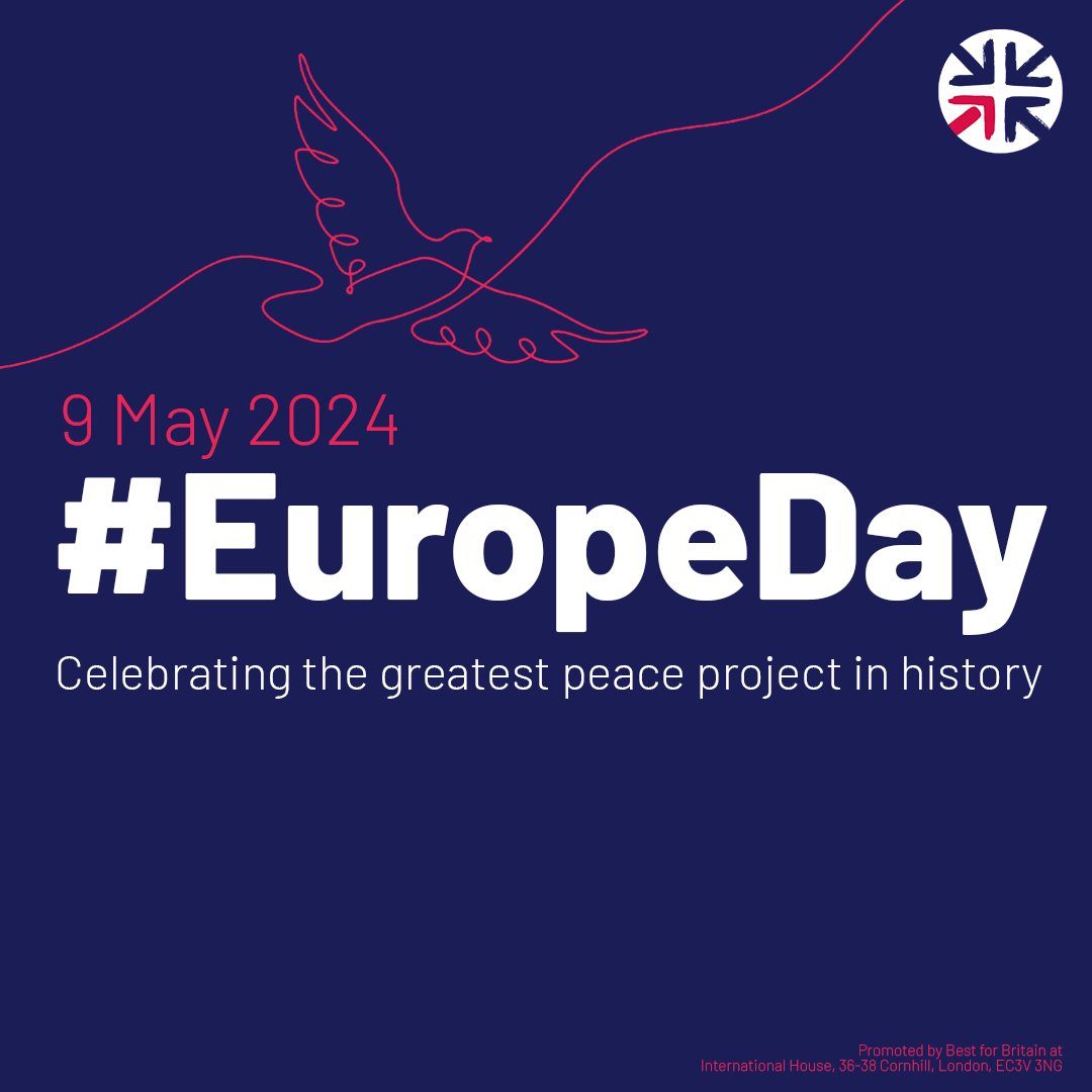 🇪🇺 Today is #EuropeDay! 74 years ago today, the spark that lit the flame of the greatest peace project in history began. Our latest polling shows HALF of Brits want a closer relationship with the EU. Brexit is not the end of our European story.