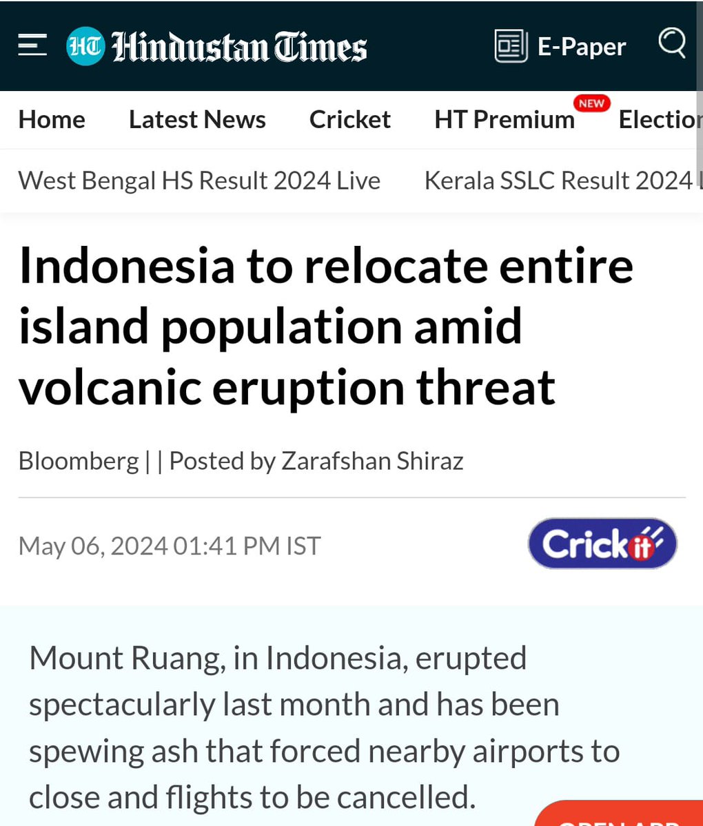 Volcano eruption in Indonesia!