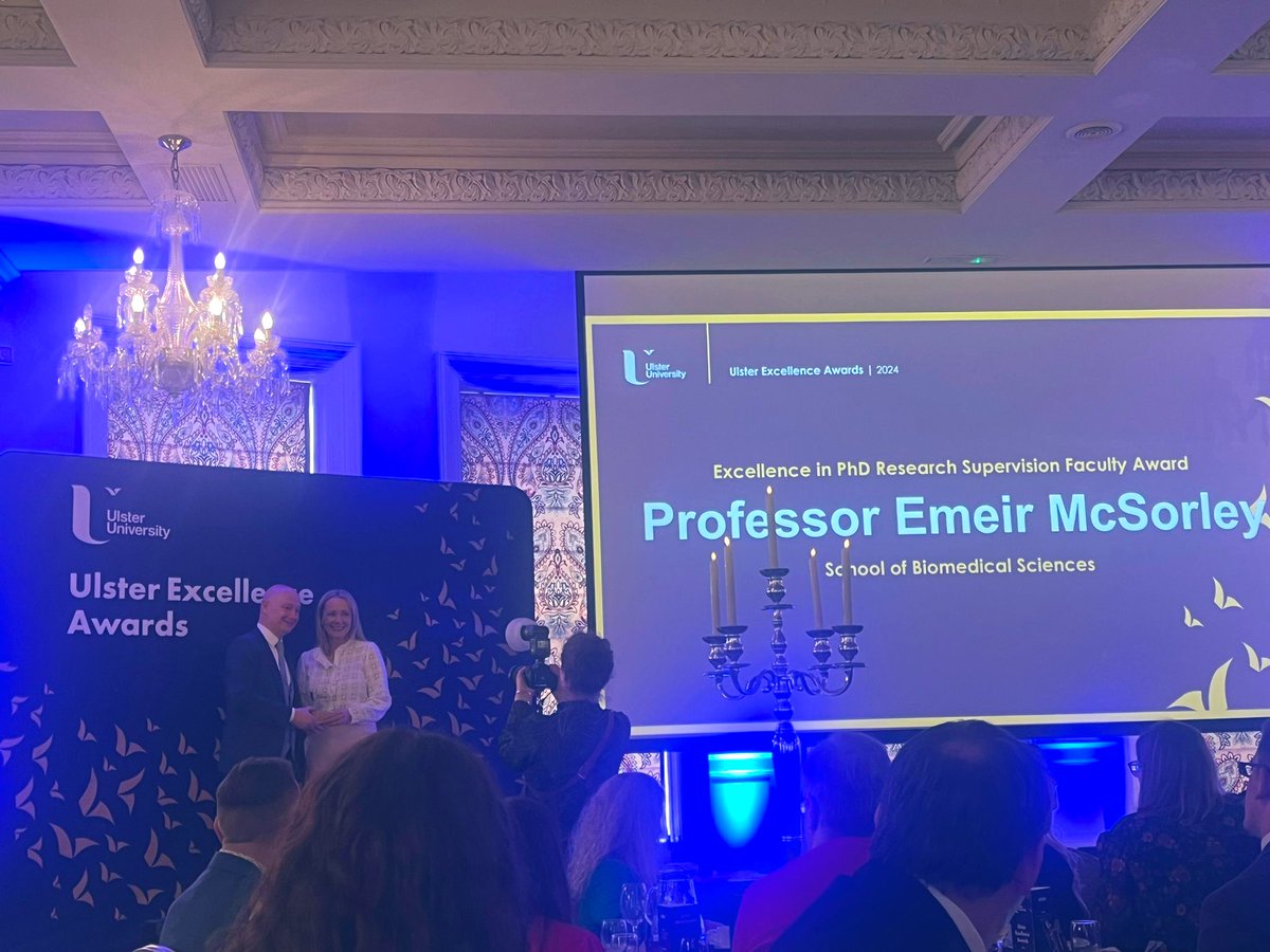 Huge congratulations to @NICHE_ULSTER Prof @emeirmc for winning the excellence in PhD supervision Faculty award @UlsterUniPhD #proudofUU