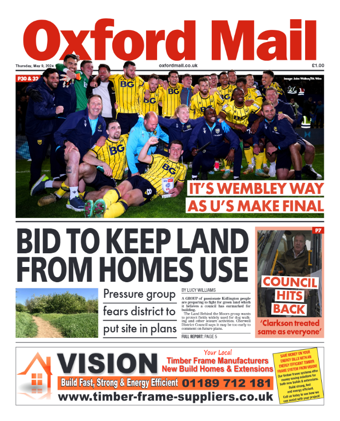 It's Wembley Way - today's front page. Were you watching the match? Subscribe here for exclusive access: oxfordmail.co.uk/subscriber and #BuyAPaper