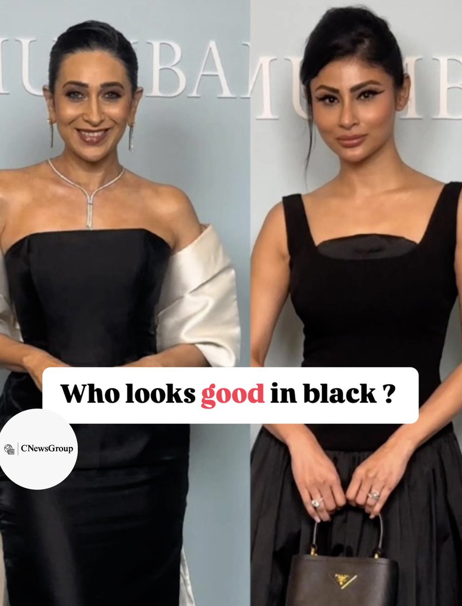 Who looks good in black ? 
#mouniroy #karishmakapoor
