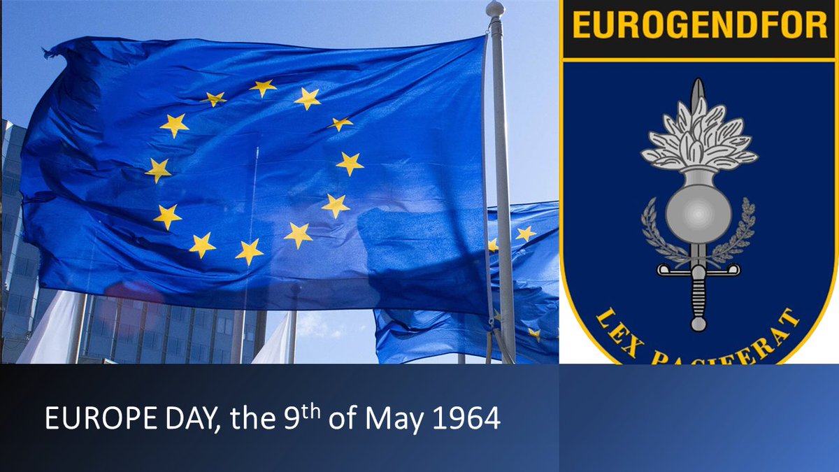 Today is celebrated Europe Day 🇪🇺 a significant moment in the history of EU. It commemorates the Schuman Declaration of 1950, which proposed the creation of a new form of political cooperation, aimed at making war between Europe's nation unthinkable. #EUROGENDFOR.  #LexPaciferat.