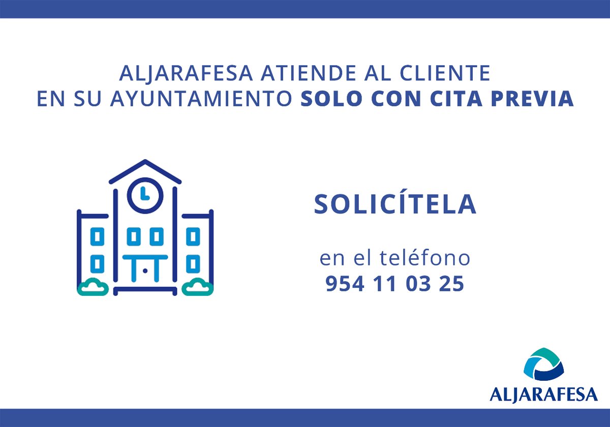 Hoy de 10:00 a 10:45 @Aljarafesa atenderá a los vecinos de #Huévar del #Aljarafe en su #ayuntamiento @AytoHuevar