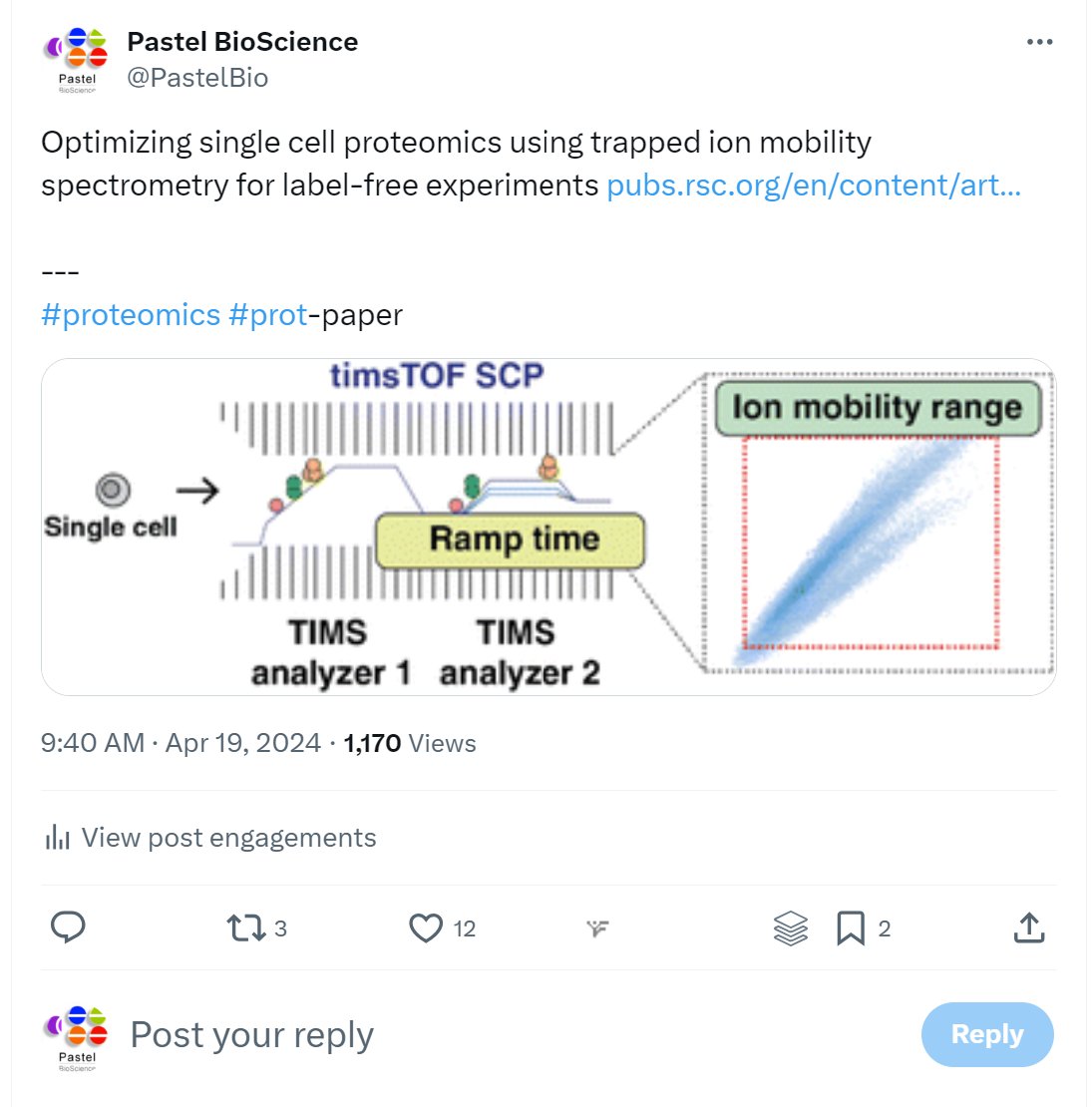 A recent top @PastelBio #proteomics post, as provided by Twitter analytics …

x.com/pastelbio/stat…

---
#proteomics #prot-other