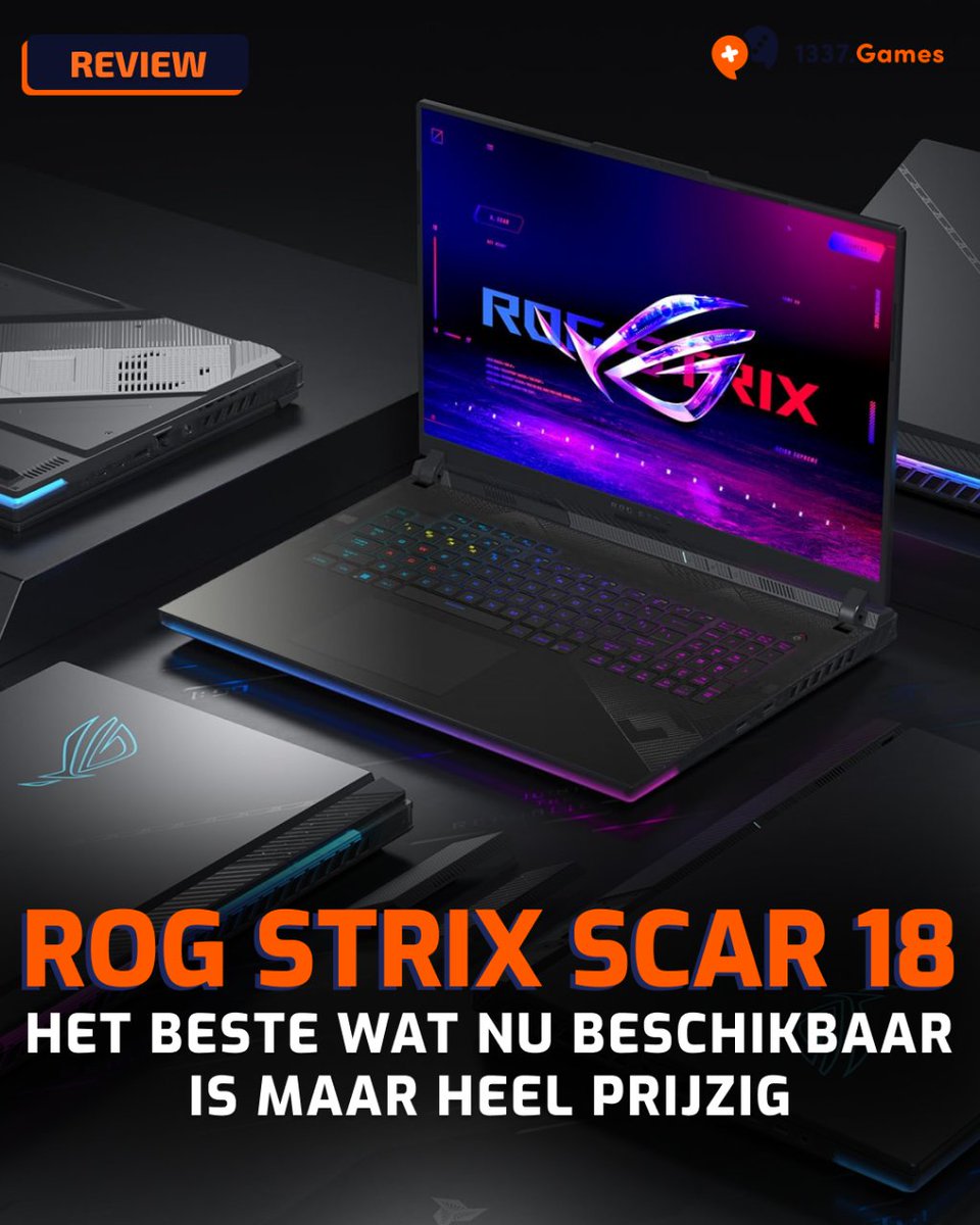 1337gamesio's tweet image. We hebben de nieuwe ROG Strix Scar 18 gaming notebook voor je getest!

Lees hier meer: 1337.games/nieuws/review-…

#gaminglaptop #hardwaretest #gaming #1337