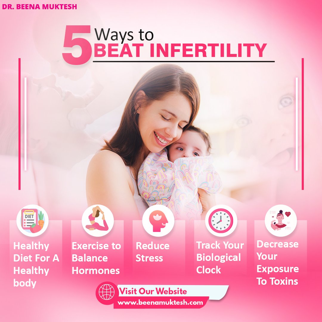 Struggling with infertility? Here are 5 powerful ways to overcome it! 💪 

Visit beenamuktesh.com for expert advice and support on your journey to parenthood. Don't lose hope, let's tackle infertility together! 

#InfertilityAwareness #ParenthoodJourney #BeenaMuktesh