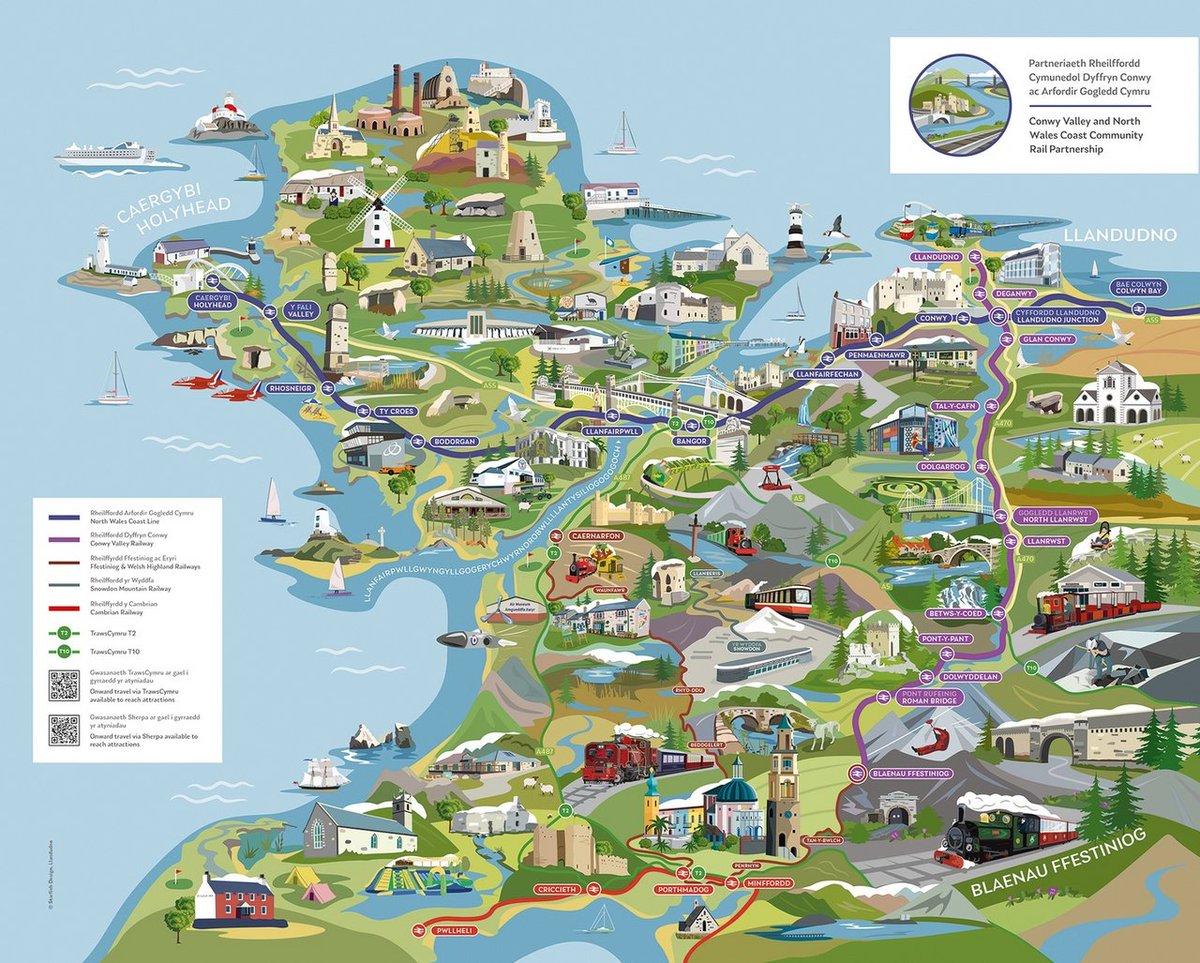📣 We are delighted to showcase our new map, beautifully illustrated map by @StarfishDesignW 🗺️ We are in the process of creating additional illustrations to reflect the Partnership's extension along the North East #WalesCoast to Shotton...keep your eyes peeled for more to come.