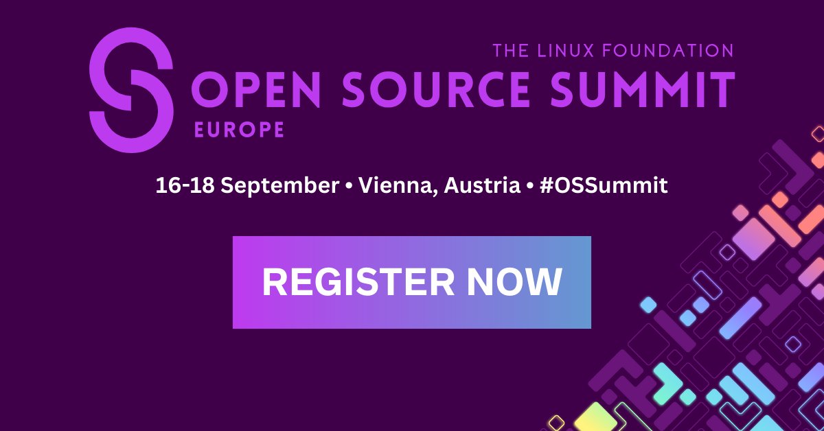 Register TODAY for #OSSummit Europe, 16-18 September in Vienna, Austria! 🇦🇹 This premier #OpenSource event for #developers, #technologists & community leaders includes more than a dozen microconferences for 1️⃣ fee. Register by 20 June & save US$300: hubs.la/Q02wxY030.